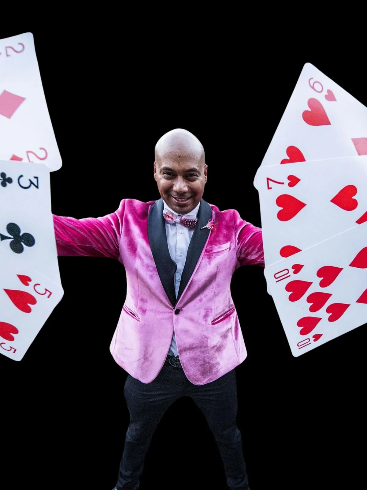 Magician Pink Giant Cards – Magic Show Toronto